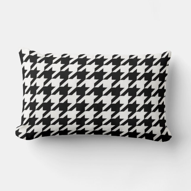 SALE - den Retro klassikerHoundstooth lumbaren Lumbarkudde (Framsida)