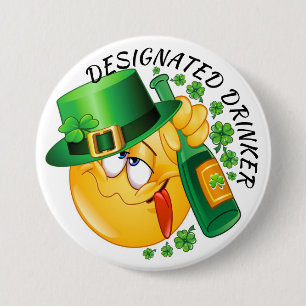 SALE-designad Drinker St. Patrick's Day Knapp