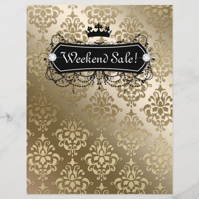 SALE Flyer Mode Jewelry Salon Krona Guld (Framsidan)