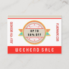 Sale för lager för reklambladHypeemblem som Visitkort