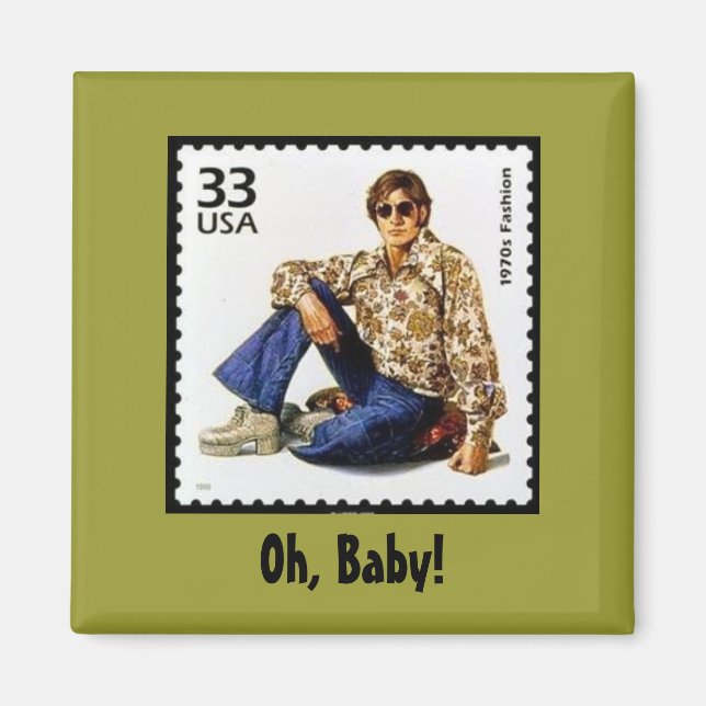 SALE MAGNET - Groovy Vintage Hunka-Hunka Guy (Framsidan)