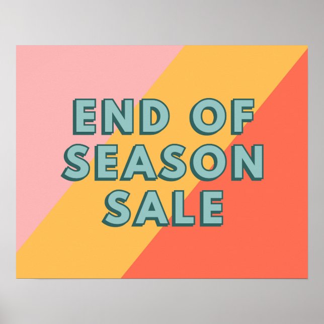 Sale Sign, End of Season Sale Poster (Framsidan)
