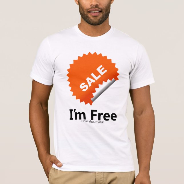 Sale som jag förmiddagen FRIGÖR T-shirt (Framsida)
