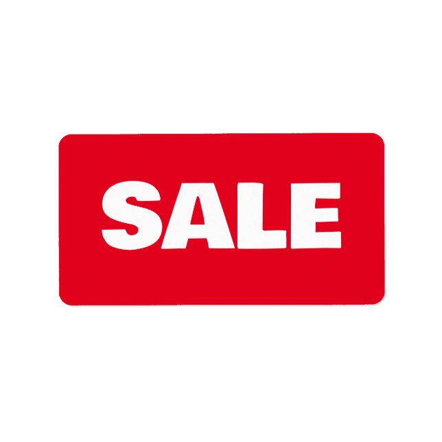 SALE STICKER STICKERS DISCOUNT FOR SHOP ADRESSETIKETT (Framsidan)