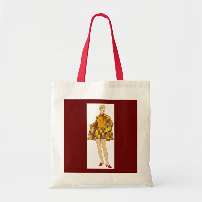 SALE - Todd Oldham Tote 1991 Tygkasse (Framsidan)