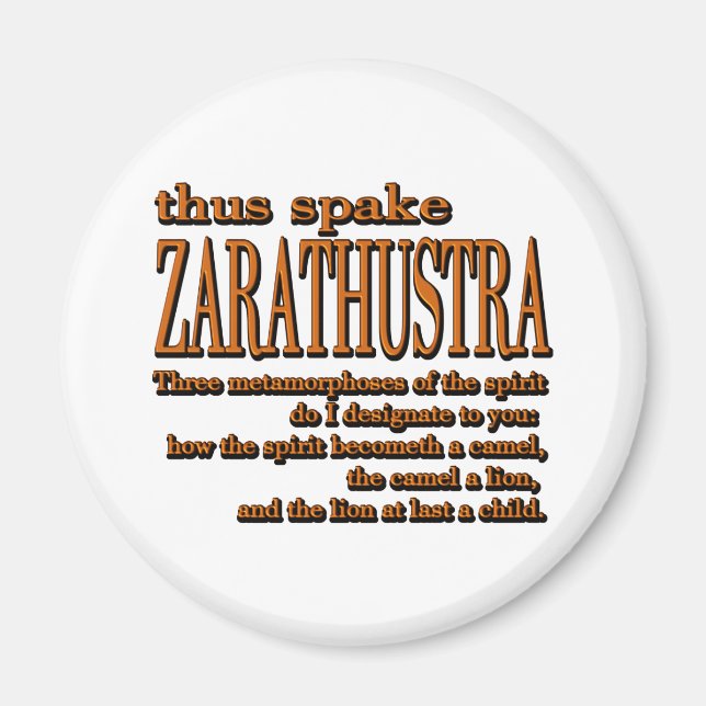 Således Spake Zarathustra Magnet (Framsidan)