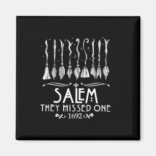 Salem 1692 de missade en åt Halloween Magnet