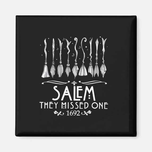 Salem 1692 de missade en åt Halloween Magnet (Framsidan)