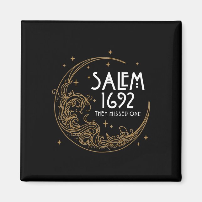Salem 1692 de missade en dräkt Halloween 1 Magnet (Framsidan)