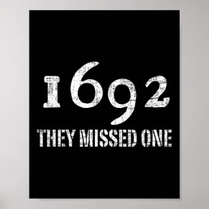 Salem 1692 de missade en dräkt Halloween Poster