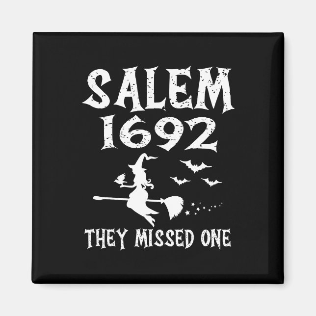 Salem 1692 De missade en Halloween-design Magnet (Framsidan)