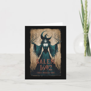 Salem 1692 De missade en Halloween feminist häxa Kort