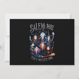 Salem 1692 de missade en Halloween Witch Inbjudningar