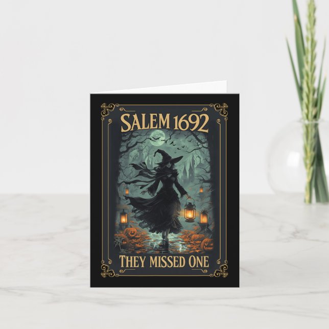 Salem 1692 de missade en Halloween Witch Tarot C Kort (Framsida)