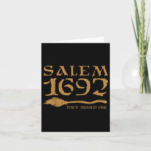 Salem 1692 de missade en Witch Halloween 3 Kort (Framsida)