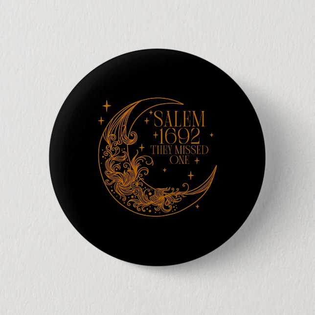 Salem 1692 de missade en Witch Halloween 4 Knapp (Framsida)