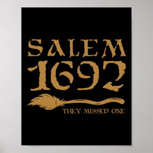 Salem 1692 de missade en Witch Halloween 8 Poster
