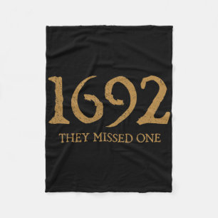 Salem 1692 de missade en Witch Halloween-dräkt Fleecefilt