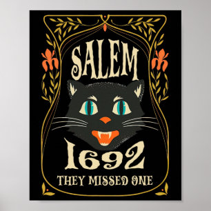 Salem 1692 de missade en Witch Halloween Poster