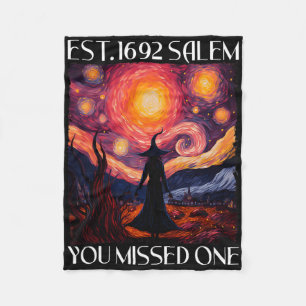 Salem 1692 de missade en Witch Halloween Van Gog Fleecefilt