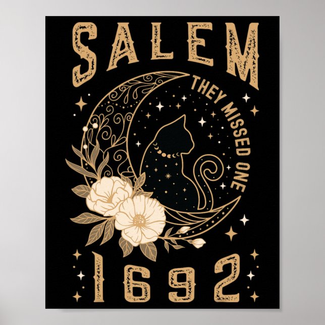 Salem 1692 De misshandlade en svart måltid M Poster (Framsidan)
