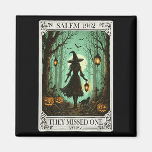 Salem 1692 Halloween Witch de missade en Tarot C Magnet