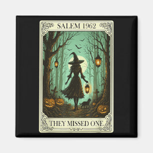 Salem 1692 Halloween Witch de missade en Tarot C Magnet