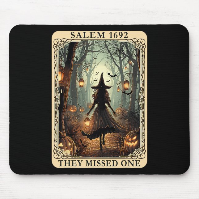 Salem 1692 Halloween Witch de missade en Tarot C Musmatta (Framsidan)