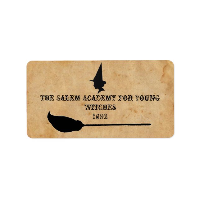 Salem Academy for Young Witches Adressetikett (Framsidan)