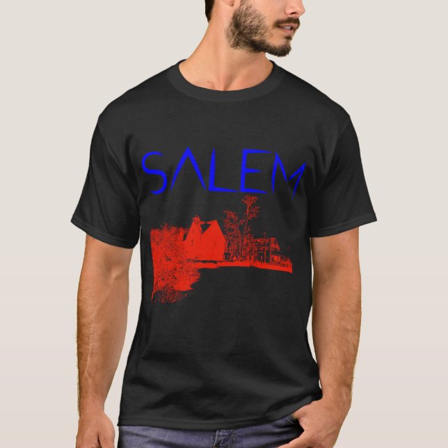 Salem Amerikansk historia House of Seven Gables Bl T Shirt (Framsida)