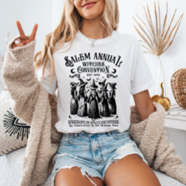 Salem Årliga Witches Convention Vintage Witchy T Shirt