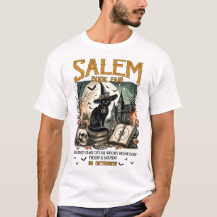 Salem Bok Fair Funny Bookish Halloween Spooky Rea T Shirt