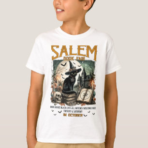 Salem Bok Fair Funny Bookish Halloween Spooky Rea T Shirt