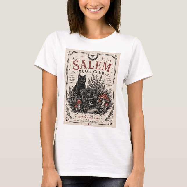 Salem Bokklubb Halloween T-Shirt (Framsida)