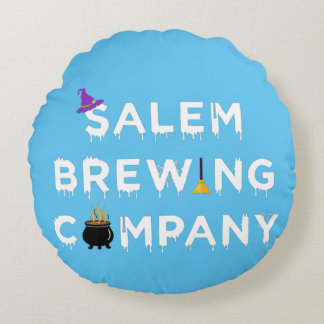 Salem Brewing Company White Rund Kudde