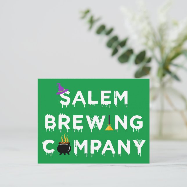 Salem Brewing Company White Vykort (Stående Fram)