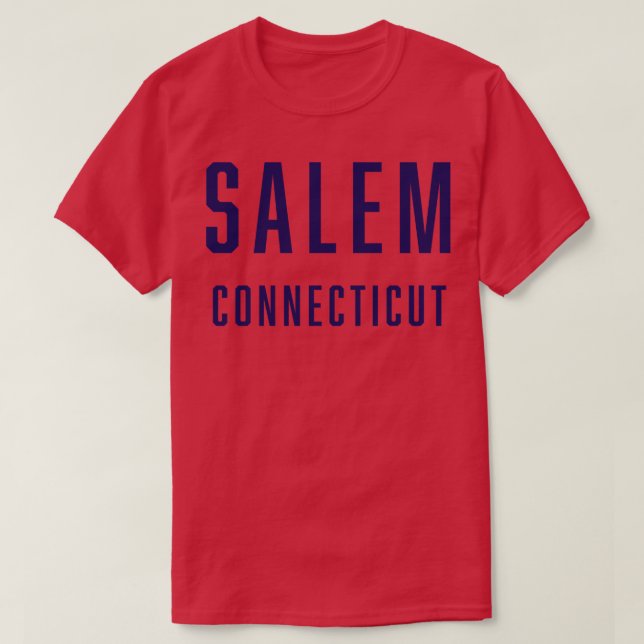 Salem Connecticut TShirt T Shirt (Design framsida)