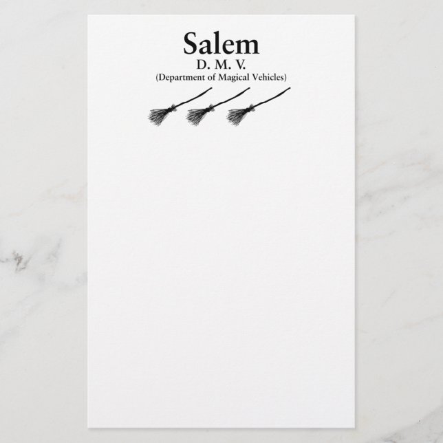 Salem DMV Brevpapper (Framsida)