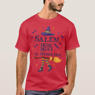 Salem du missat en Witch Trials Brooms Halloween T Shirt