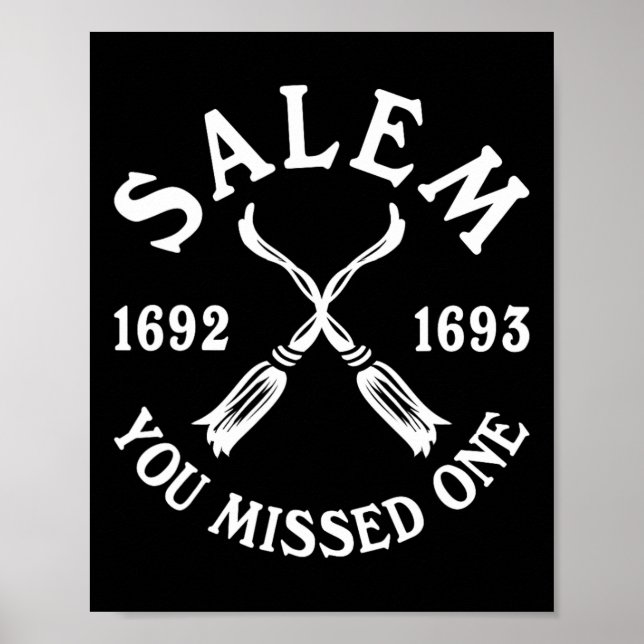 Salem du missat en Witch Trials Halloween Women Poster (Framsidan)