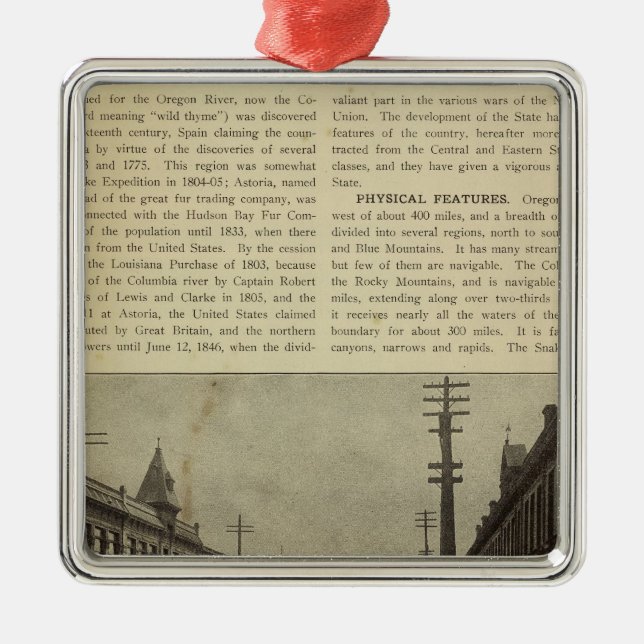 Salem eller gata julgransprydnad metall (Framsidan)