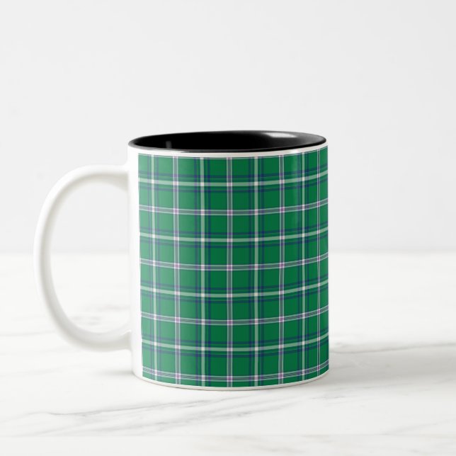 Salem Green and White Plaid Två-Tonad Mugg (Vänster)