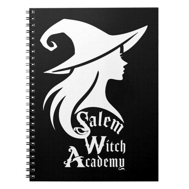 Salem Häxa Akademi Halloween Wicca Häxor Anteckningsbok (Framsidan)