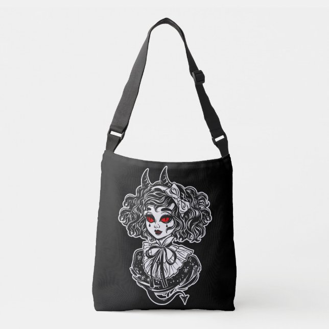 Salem-häxa Illustration Konst Axelväska (Framsida)