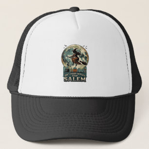 Salem häxa skjorta Vintage gravyr Skum humor D Keps