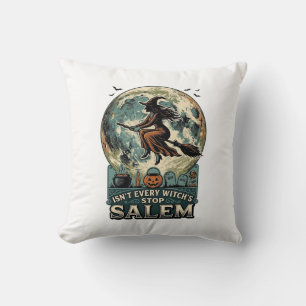 Salem häxa skjorta Vintage gravyr Skum humor D Kudde