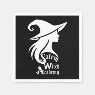 Salem Häxakademi Wicca Häxor Halloween-fest Pappersservett