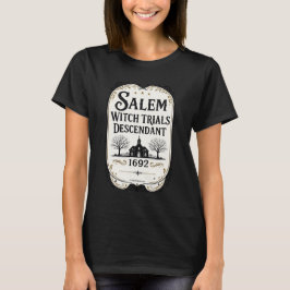 Salem Häxprocesserna Ättling Heritage T-Shirt