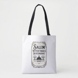 Salem Häxprocesserna Ättling Vintage Style Tote Tygkasse