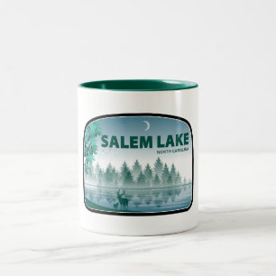 Salem Lake North Carolina Hjort Två-Tonad Mugg